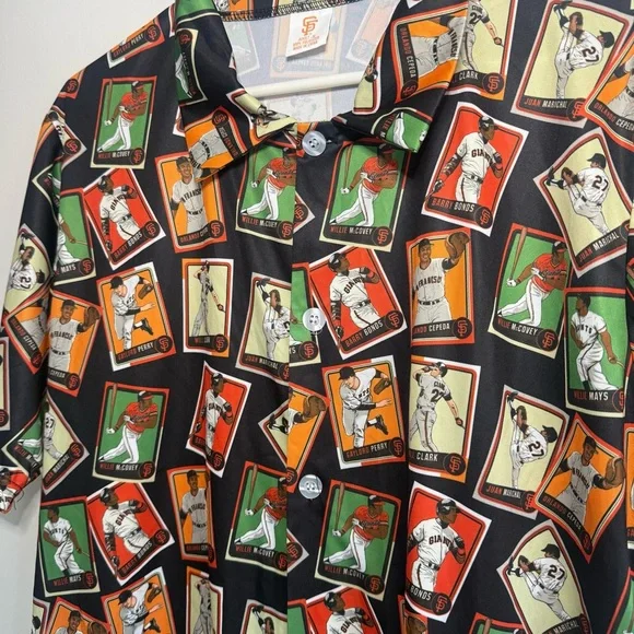 San Francisco Giants 2023 Hawaiian Legends Shirt Mays Bonds McCovey Baseball - Picture 8 of 8